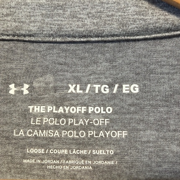 New without tags Under Armour Rare The Playoff Polo Orange/Gray Le Polo Play-Off - Picture 6 of 8